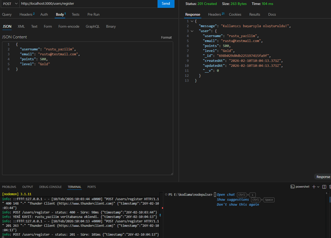 NodePulse API Project